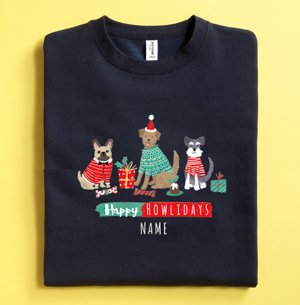 Happy Howlidays Personalised Sweatshirt