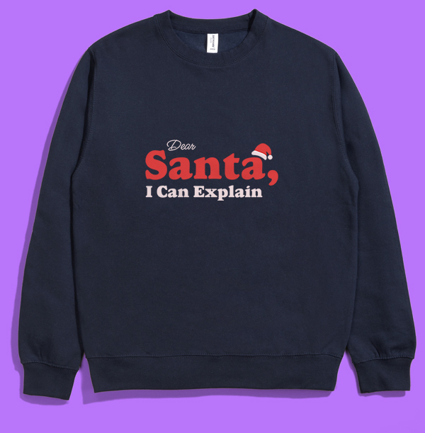 Dear Santa Non Personalised Christmas Jumper