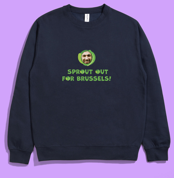 Sprout Out for Brussels! Photo Christmas Jumper