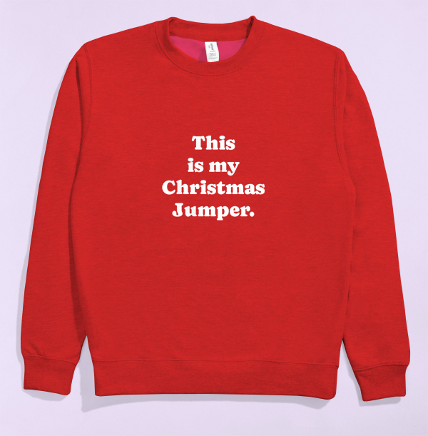 This is My Christmas Jumper Slogan Christmas Sweater