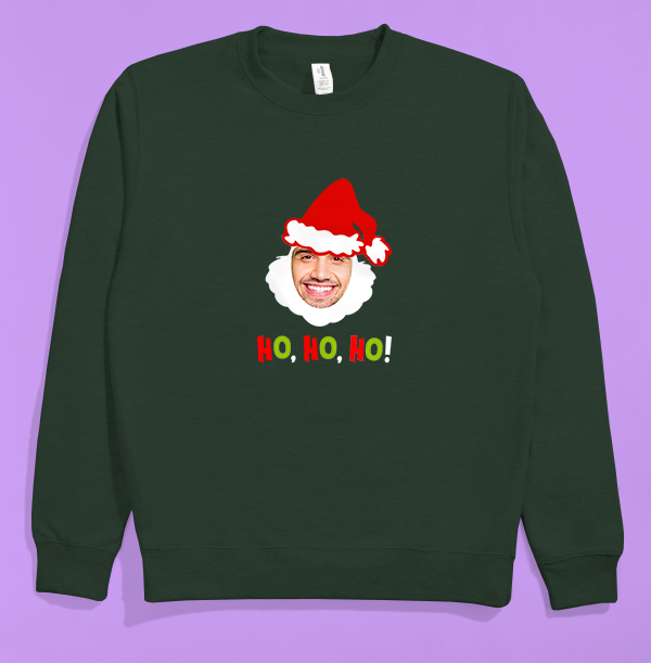 Santa Ho, Ho, Ho! Photo Christmas Jumper