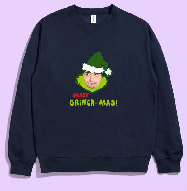 Merry Grinch-mas Photo Christmas Jumper