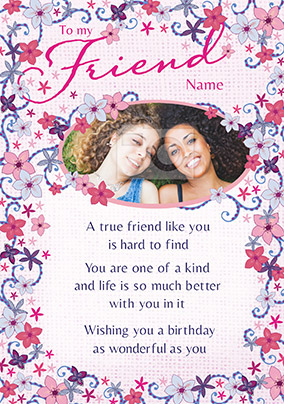 Amore - Birthday Card To a true Friend