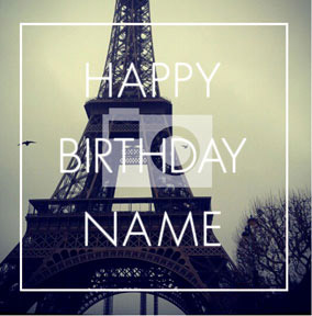 General - White Text Birthday