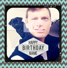 Aztec Summer - Green Happy Birthday Card