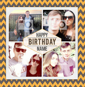 Aztec Summer - Multi Happy Birthday Card