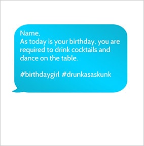 Dance on the Table Long Hot Summer Birthday Card