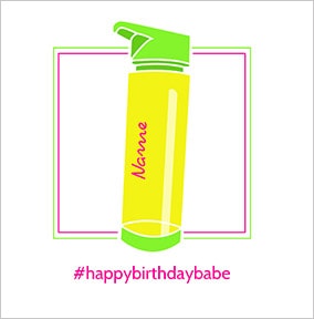Birthday Babe Long Hot Summer Birthday Card