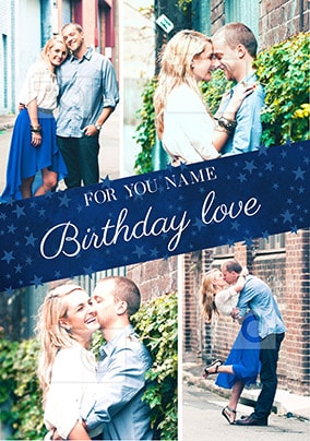 Birthday Love Multi Photo Card