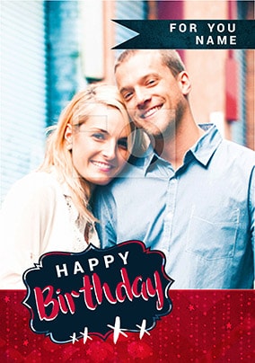 Familia For You Photo Birthday Card