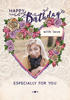 Especially For You Photo Birthday Card