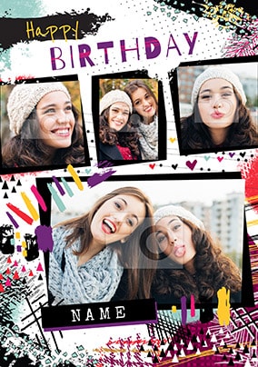 Multi Photo Birthday Card