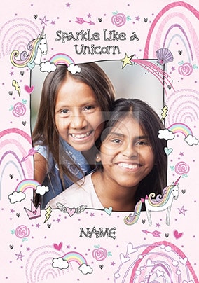 Sparkle Like A Unicorn Photo Card