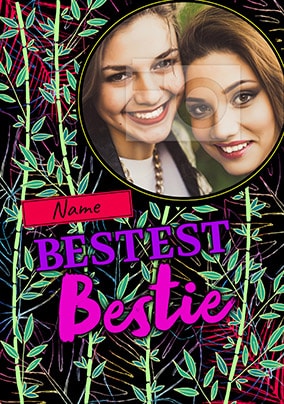 Bestest Bestie Photo Birthday Card