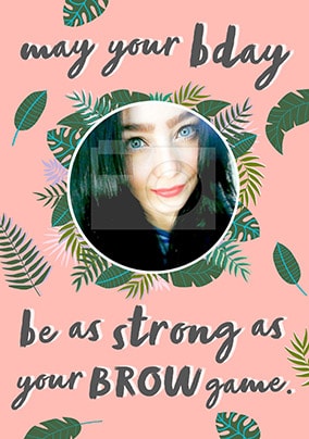 Strong Brow Game Photo Card