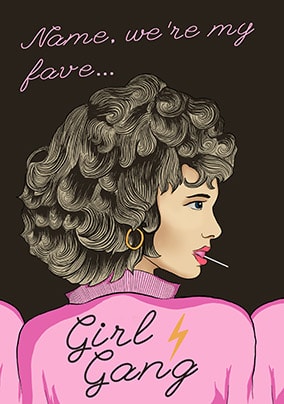 Girl Gang Personalised Card