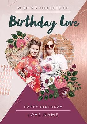 Birthday Love Photo Card