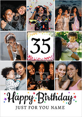 Happy 35th Birthday Photo Card