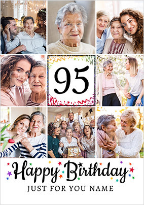 Happy 95th Birthday Photo Card