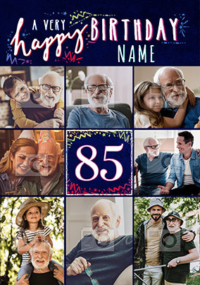 Happy 85th Birthday Photo Card