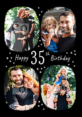Happy 35th Birthday Multi Photo Card