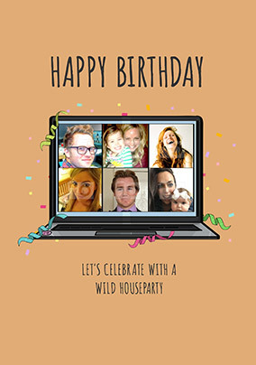 Celebrate with a Houseparty Photo Card