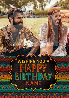 Wild West Birthday Photo Card