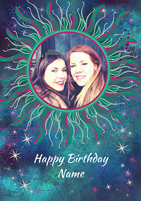 Sun & Solar System Birthday Card
