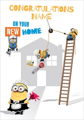 Congrats On Your New Home Minions Card