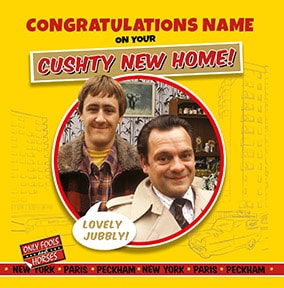 Cushty New Home Personalised Card