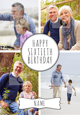 Essentials - 60th Birthday Card Happy Sixtieth