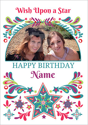Folklore - Birthday Card Wish Upon a Star