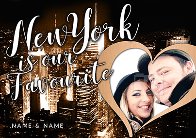 New York is our Favourite Photo Upload Card