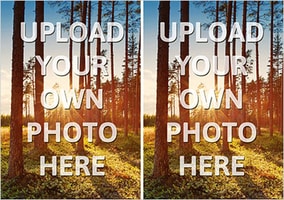 Double Photo Upload Landscape Card
