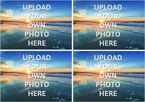 Four Photo Upload Landscape Card