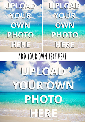 Three Photo Upload and Text Card
