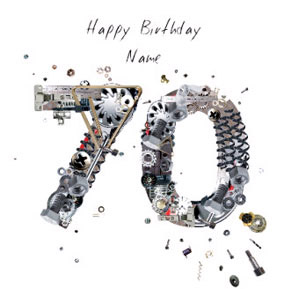 Scrap 70th Birthday Card