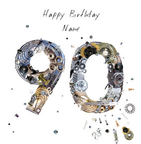 Scrap 90th Birthday Card