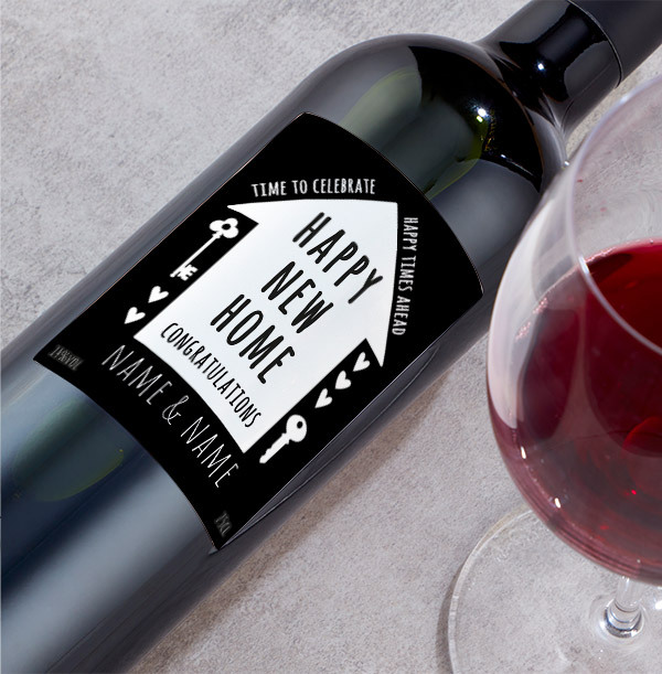 Happy New Home Red Wine - Personalised