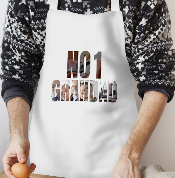 No.1 Grandad Photo Upload Apron