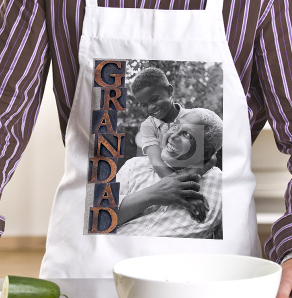 Grandad Full Photo Upload Apron