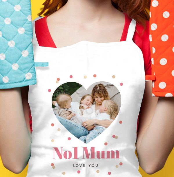 No1 Mum Photo Upload Personalised Apron