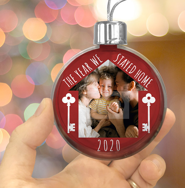 2020 The Year We Stayed Home Photo Bauble