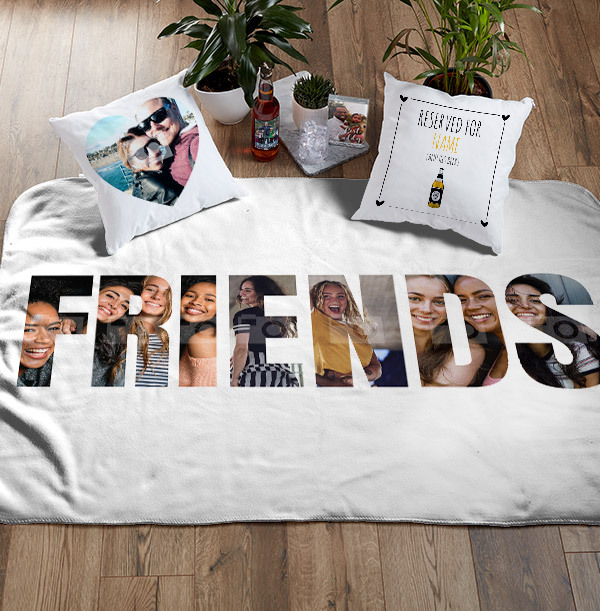 Friends Photo Upload Personalised Blanket
