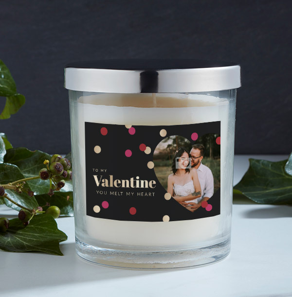 You Melt My Heart Photo Candle