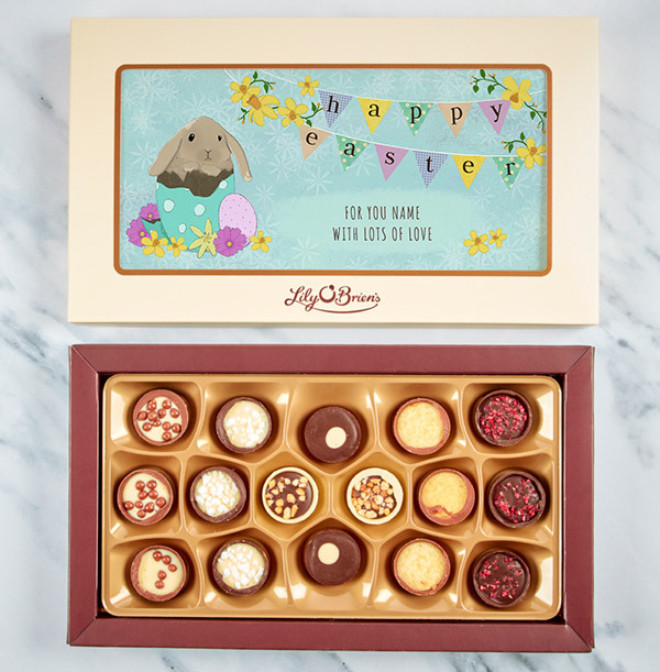 Happy Easter Personalised Chocolate - Box of 18