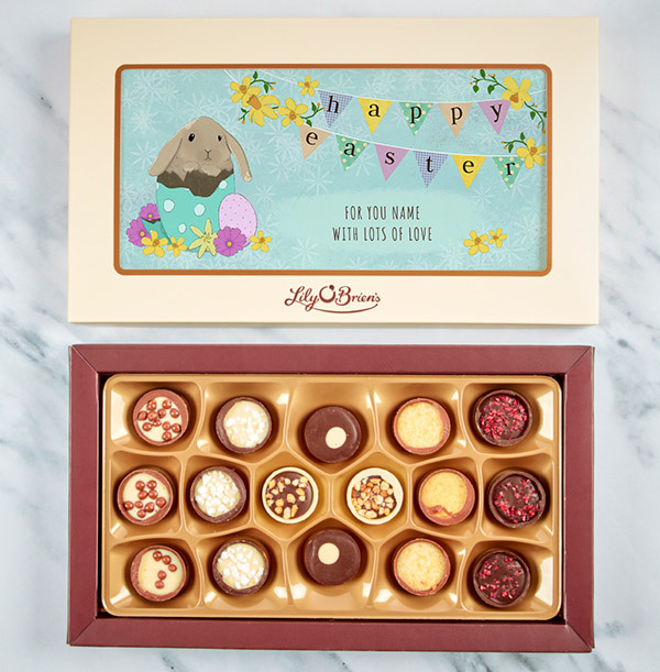 Happy Easter Personalised Chocolates - Box of 16