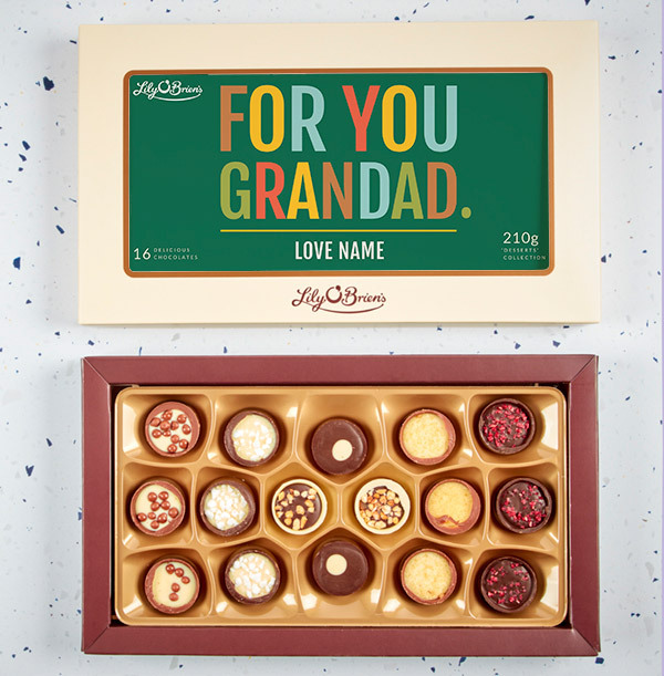 For You Grandad Personalised Chocolates - Box of 18
