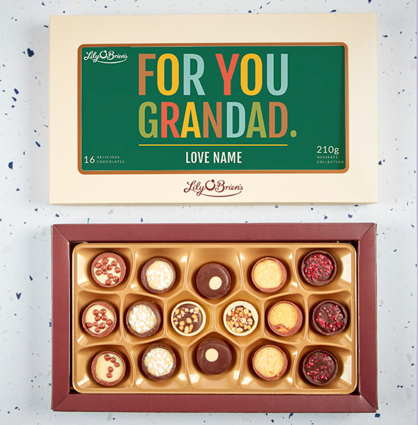 For You Grandad Personalised Chocolates - Box of 16