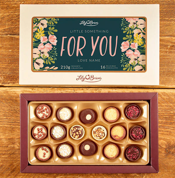 Little Something For You Personalised Chocolate - Box of 16